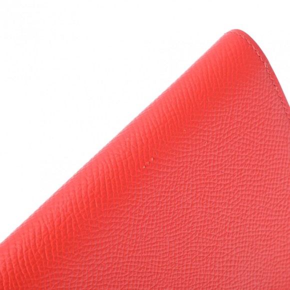 HERMES Bearn Souffl Rouge Tomato D around Vaux Epson Long Wallet - Picture 5 of 12